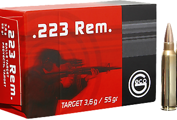 Cartouches .223 REM GECO Target FMJ - site de l'armurerie TPC