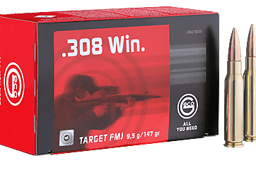 Cartouches .308 WIN GECO Target FMJ - site de l'armurerie TPC