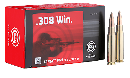 Cartouches .308 WIN GECO Target FMJ - site de l'armurerie TPC